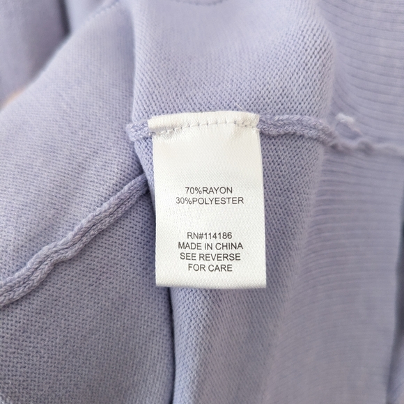 Peyton Primrose | XL | Lilac Open Front Longline Cardigan - Picture 9 of 10